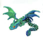 3D Printed Magic Dragon Movable Joint Fidget Toy Rotatable Articulated Office Desktop Ornament Adults Kid Toy Crafts Gift
