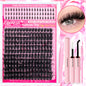 Show-Stopping Top & Bottom Lash Kit – 250/740 Cluster Bombshell Fluffy Volume, Mix-&-Match Lengths & Styles! Killer for Any Look